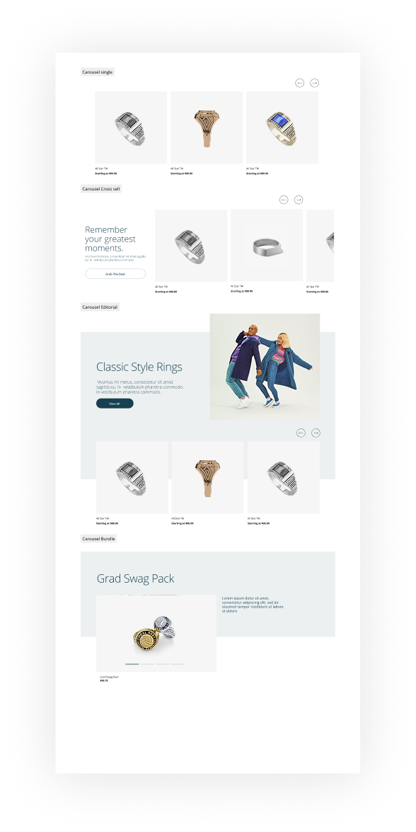The same product page resolved as final UI